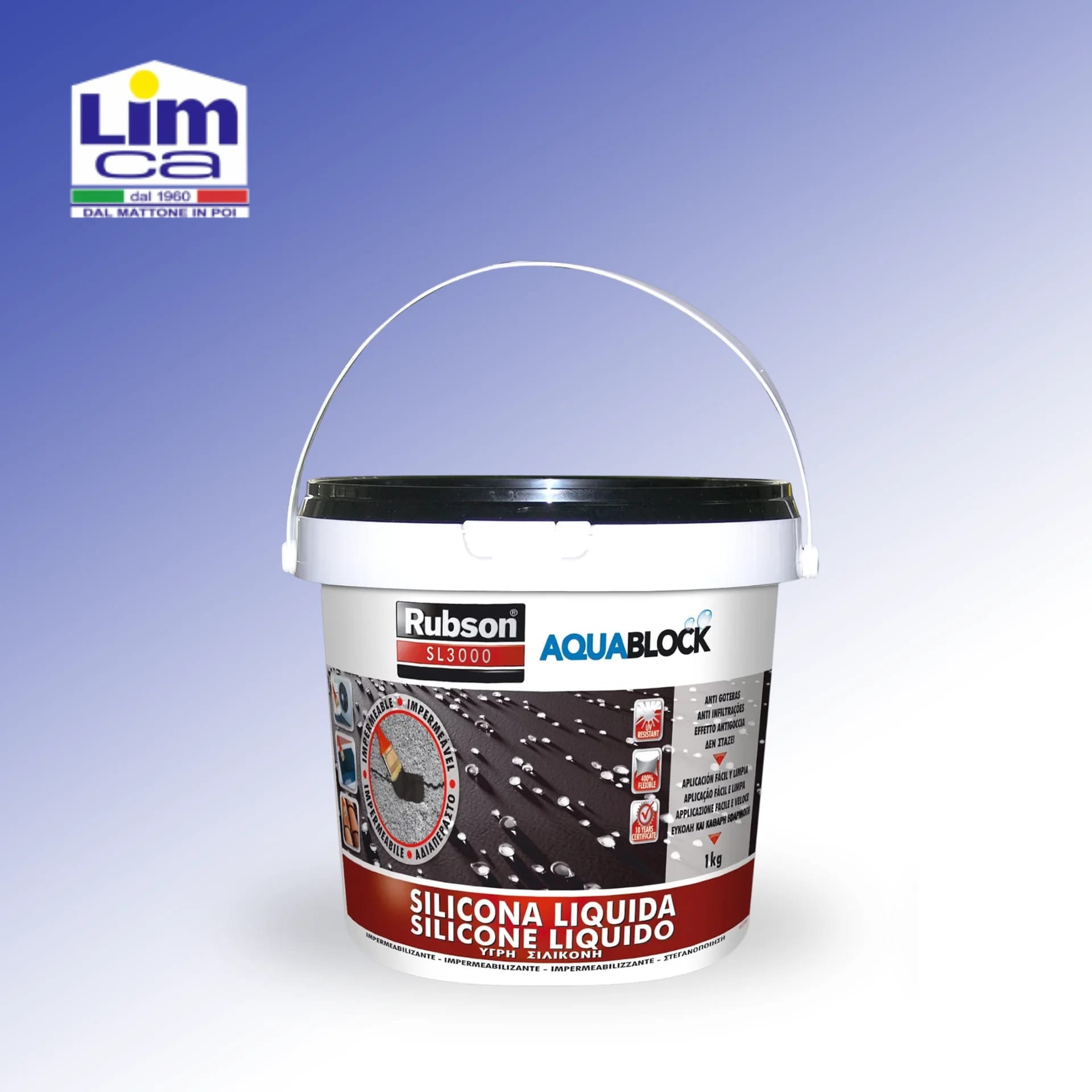 RUBSON ACQUABLOCK - Silicone liquido impermeabile universale