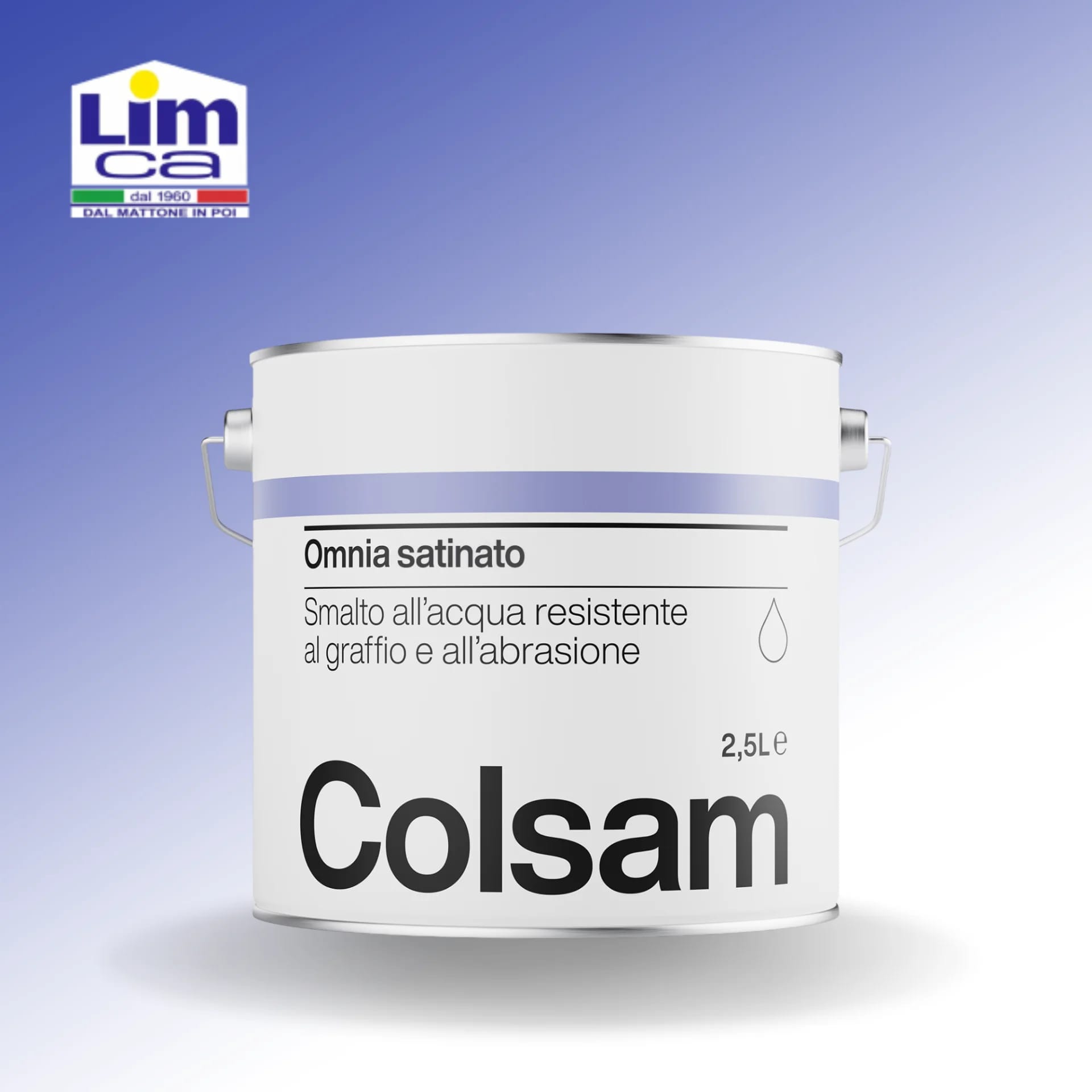 OMNIA SATINATO - Smalto all'acqua per legno, ferro, plastica