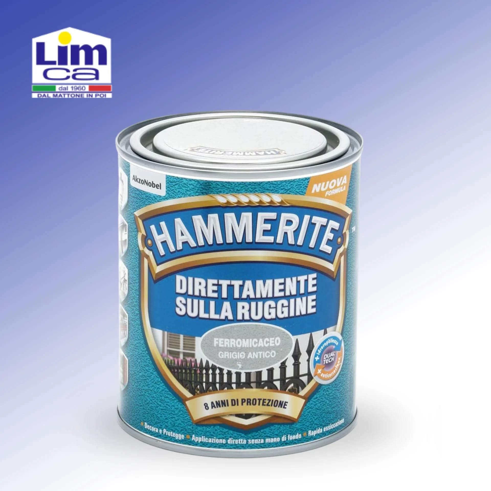 HAMMERITE FERROMICACEO - Smalto decorativo antiruggine effetto metallico
