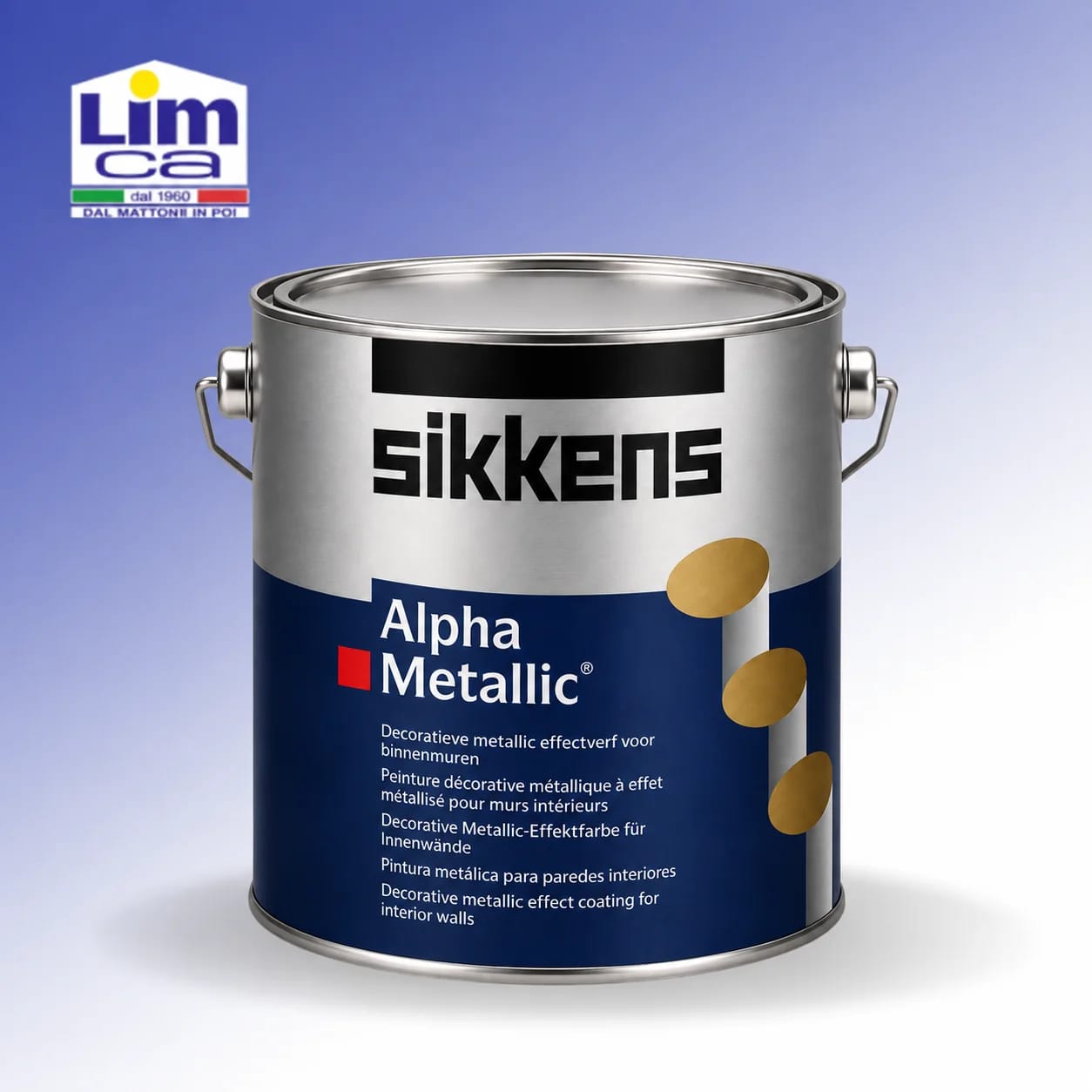 ALPHA METALLIC - Idropittura murale decorativa effetto metallizzato
