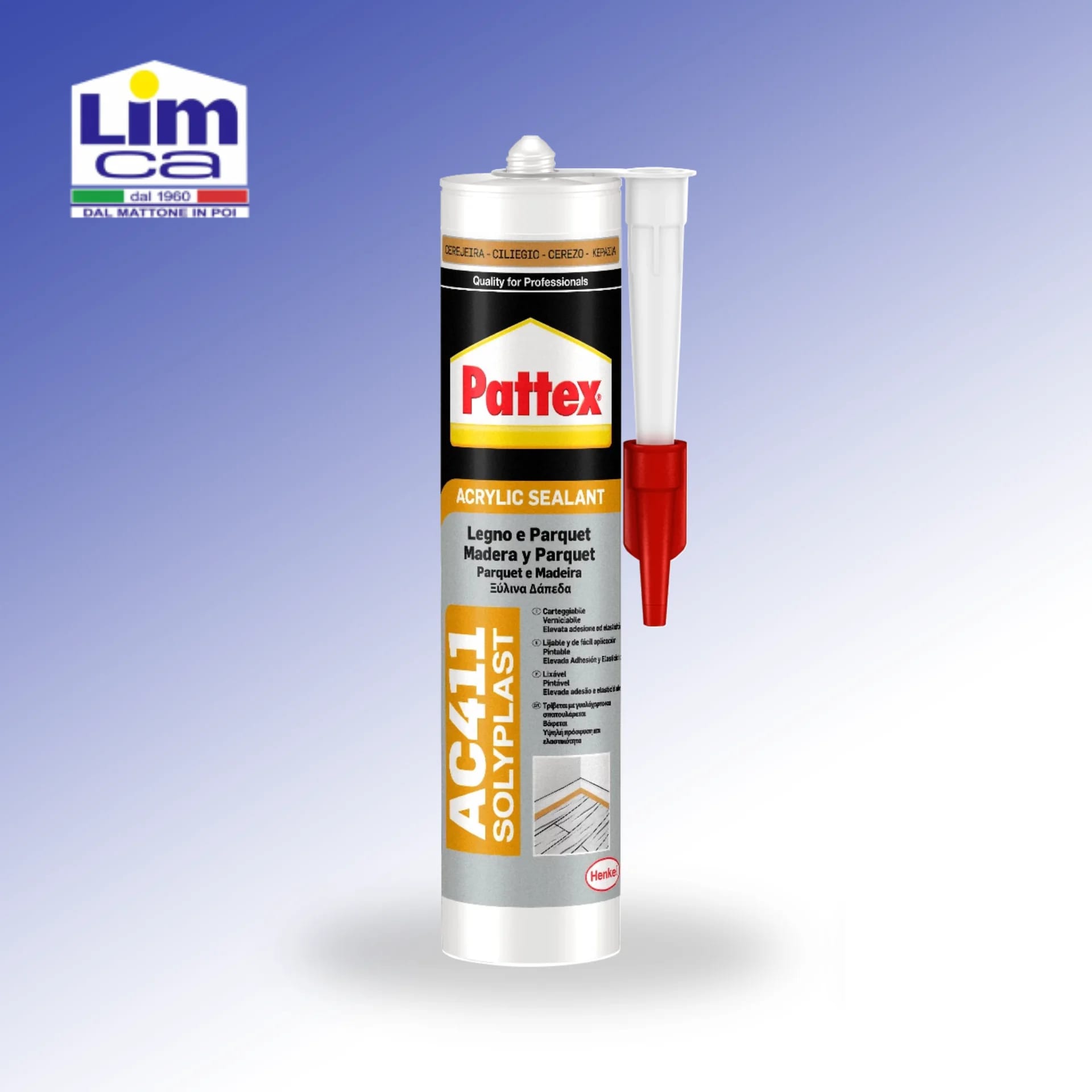 PATTEX AC411 - Sigillante acrilico per legno e parquet