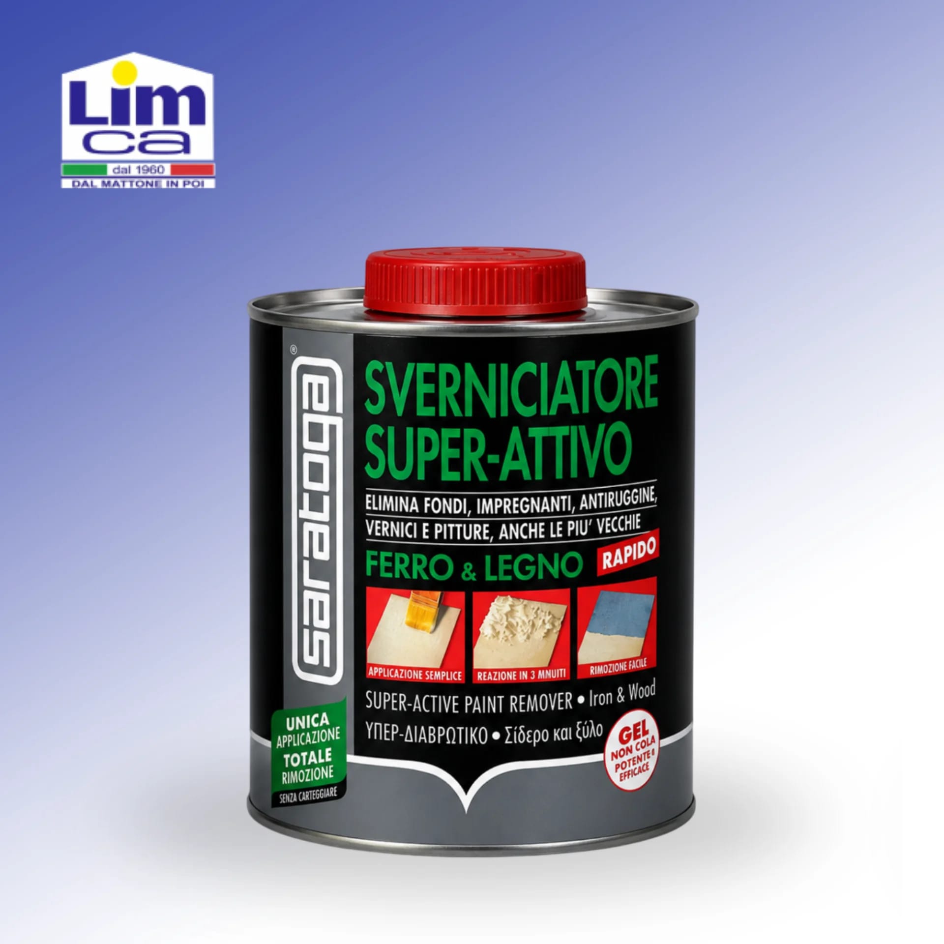 SVERNICIATORE SUPER ATTIVO - Elimina fondi, impregnanti, antiruggine, vernici e pitture