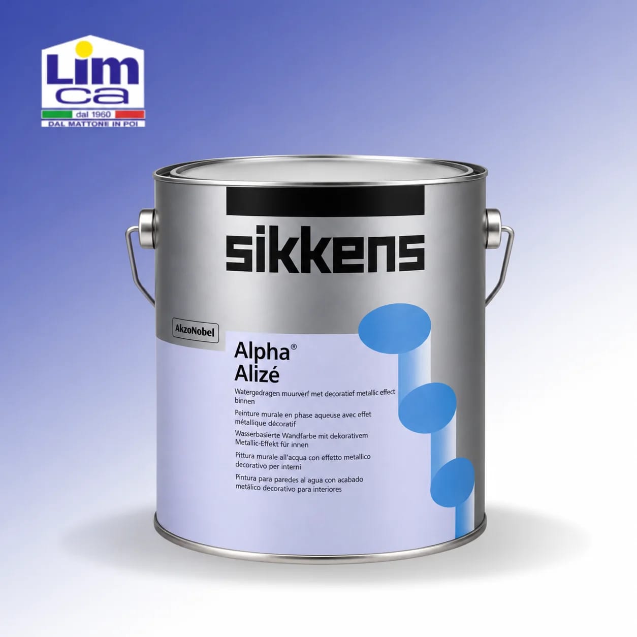 ALPHA ALIZE'- Finitura decorativa effetto metallico testurizzato