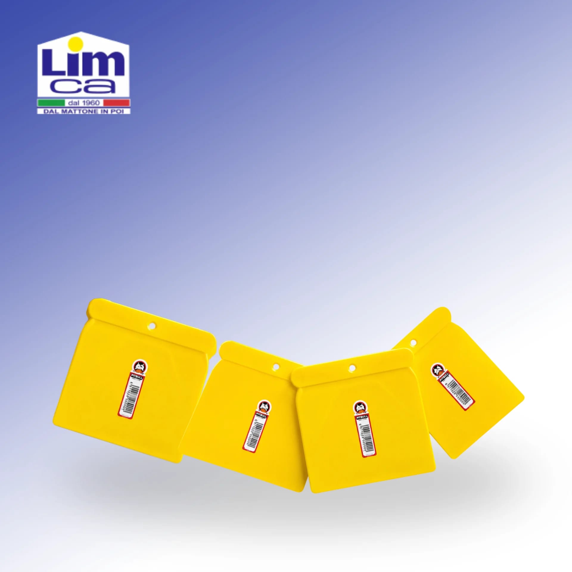 SET 4 SPATOLE IN PLASTICA - Spatole per paste epossidiche o poliuretaniche