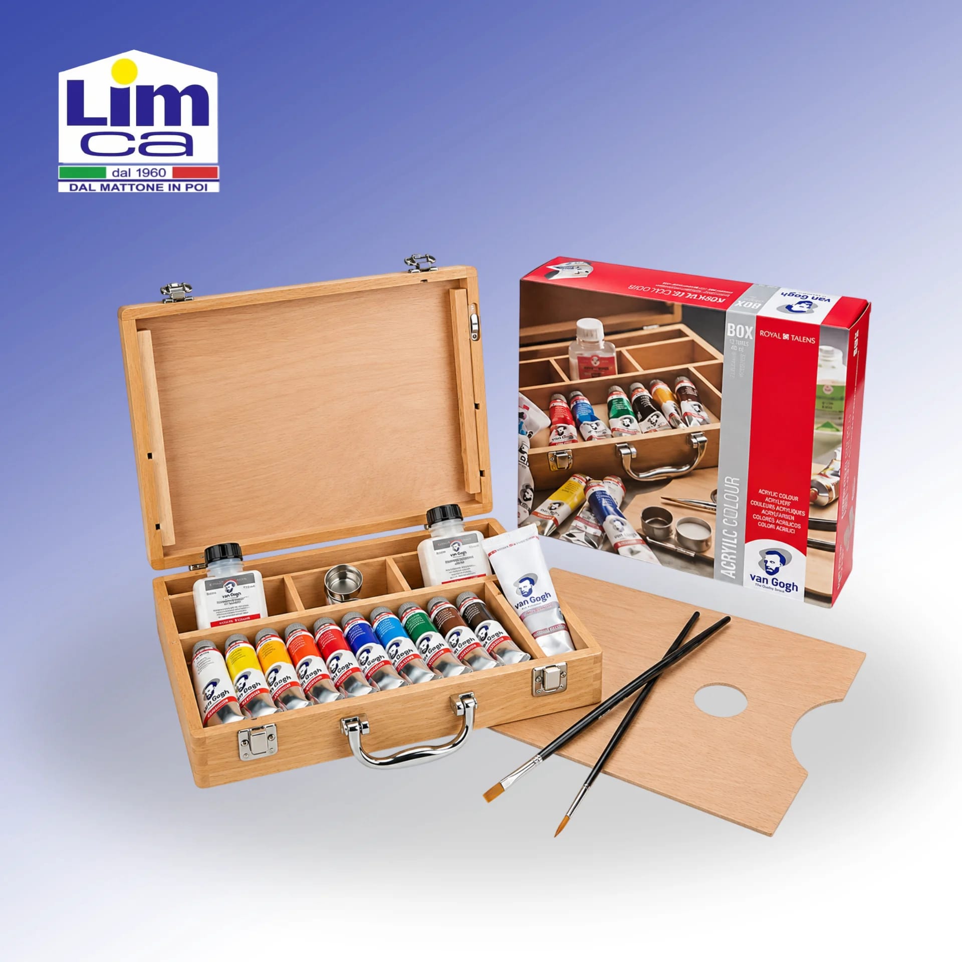 BASIC BOX VAN GOGH ACRYLIC – Set Colori Acrilici per Belle Arti