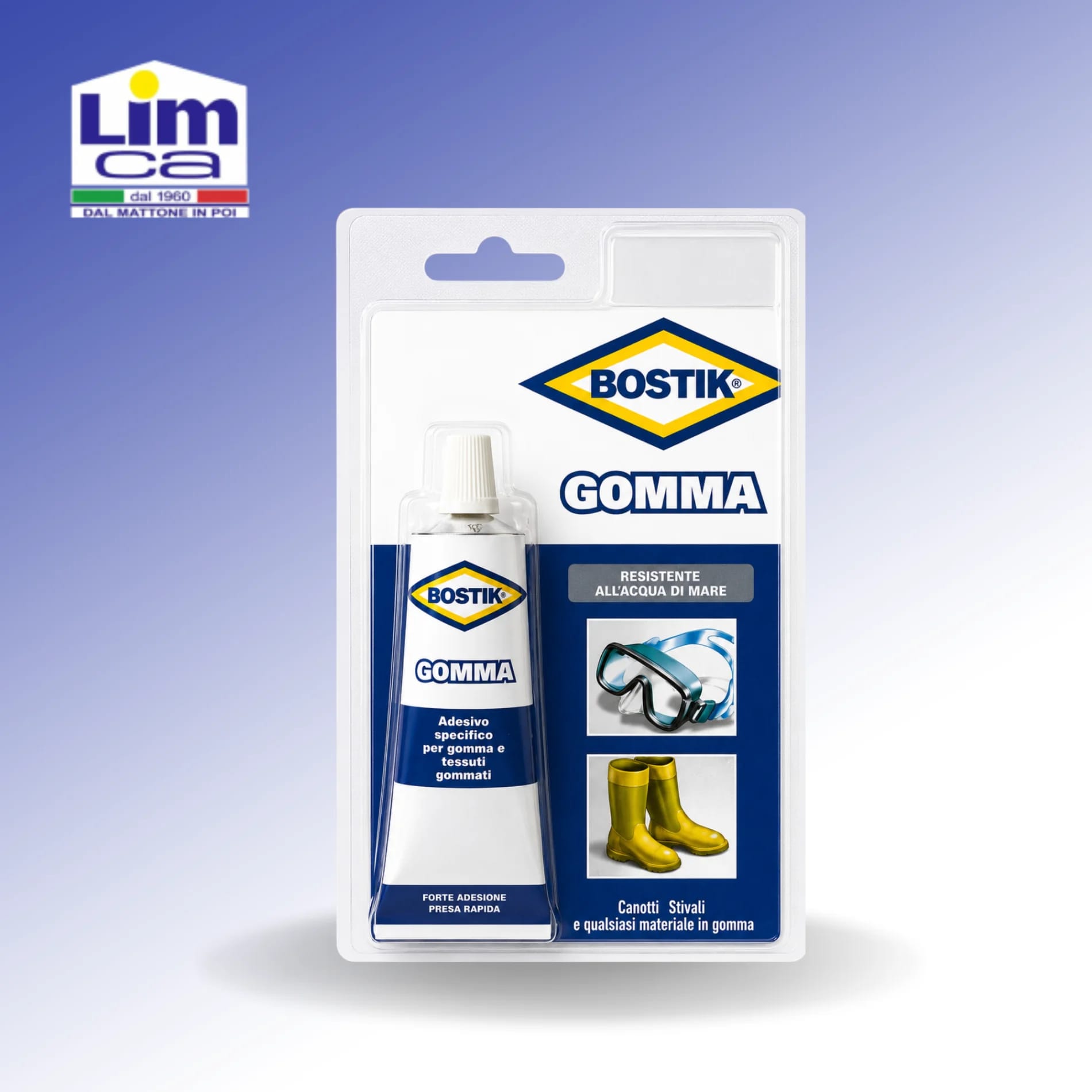 BOSTIK GOMMA - Adesivo specifico per gomma e tessuti gommati