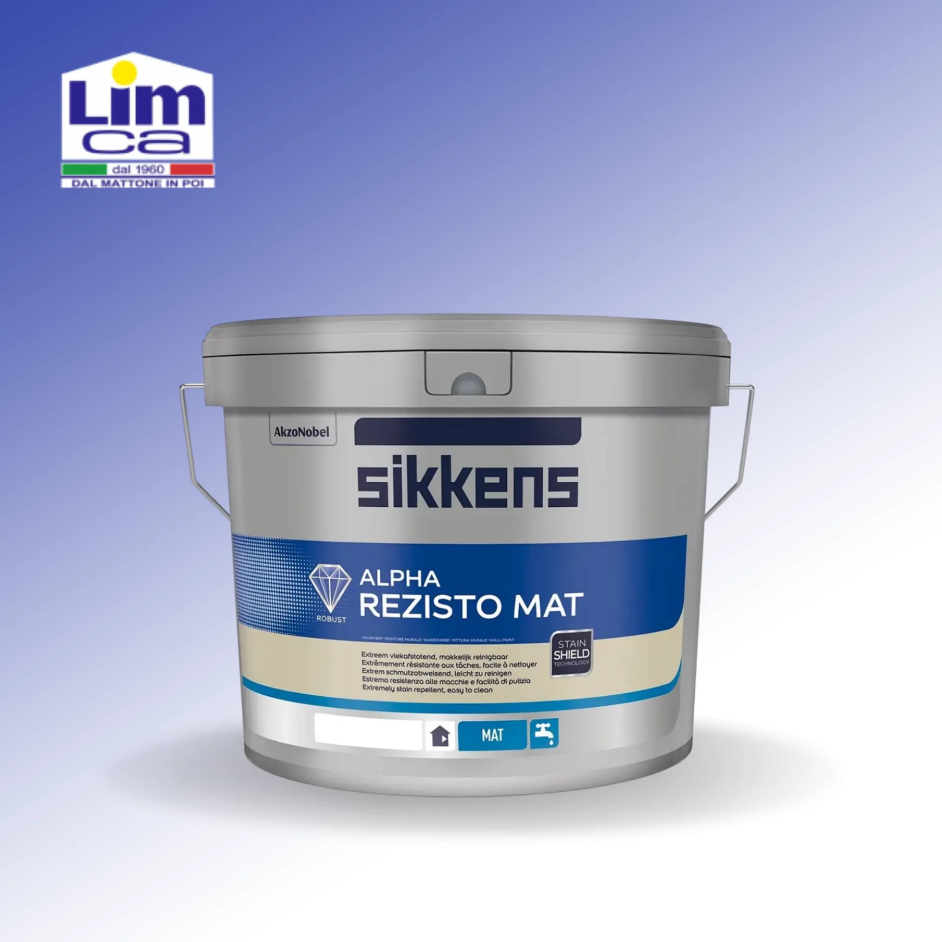 ALPHA REZISTO MAT - Idropittura lavabile opaca per interni