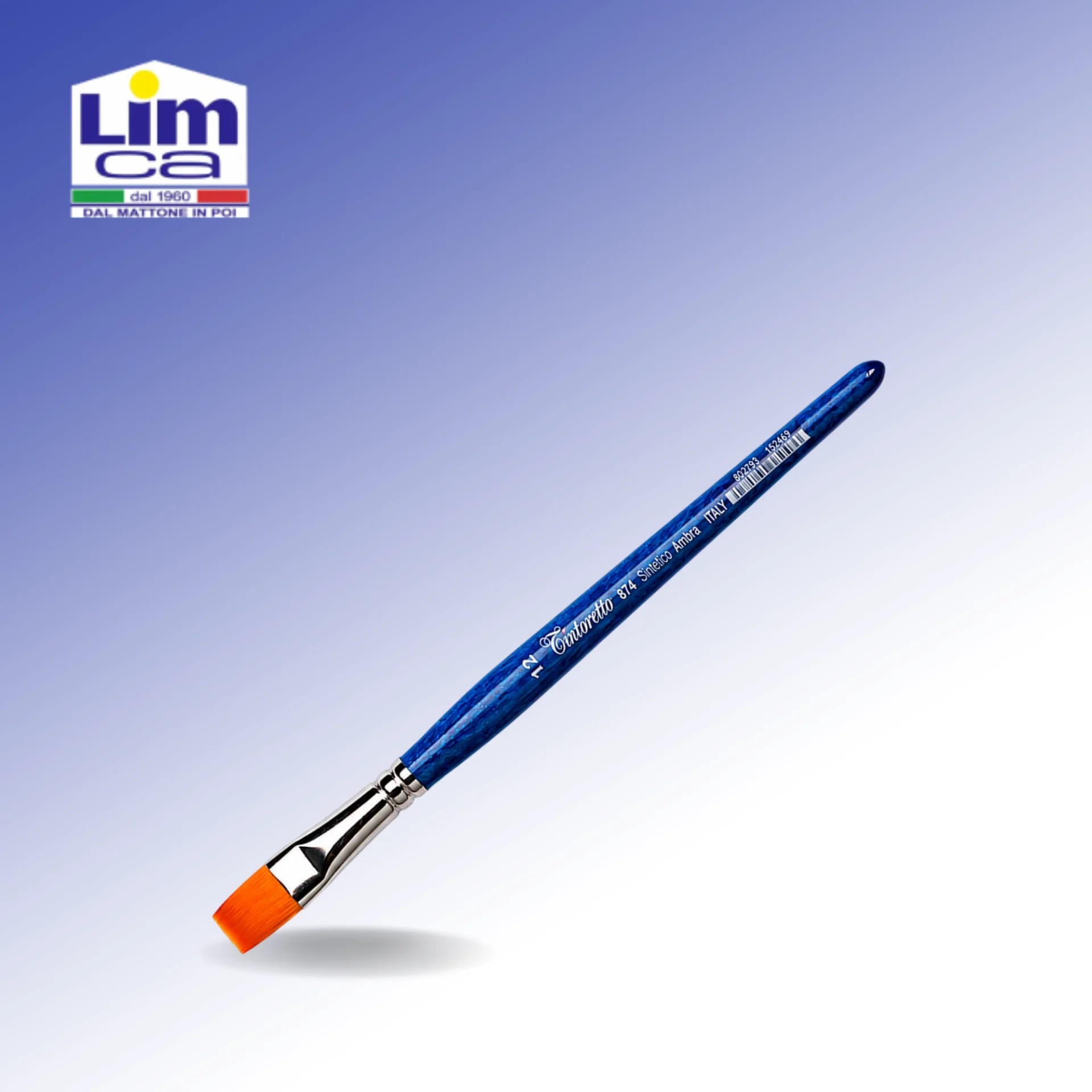 PENNELLO SINTETICO AMBRA 874 - pennello piatto