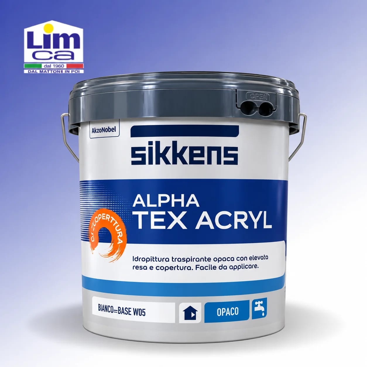 ALPHA TEX ACRYL - Idropittura murale traspirante opaca interni