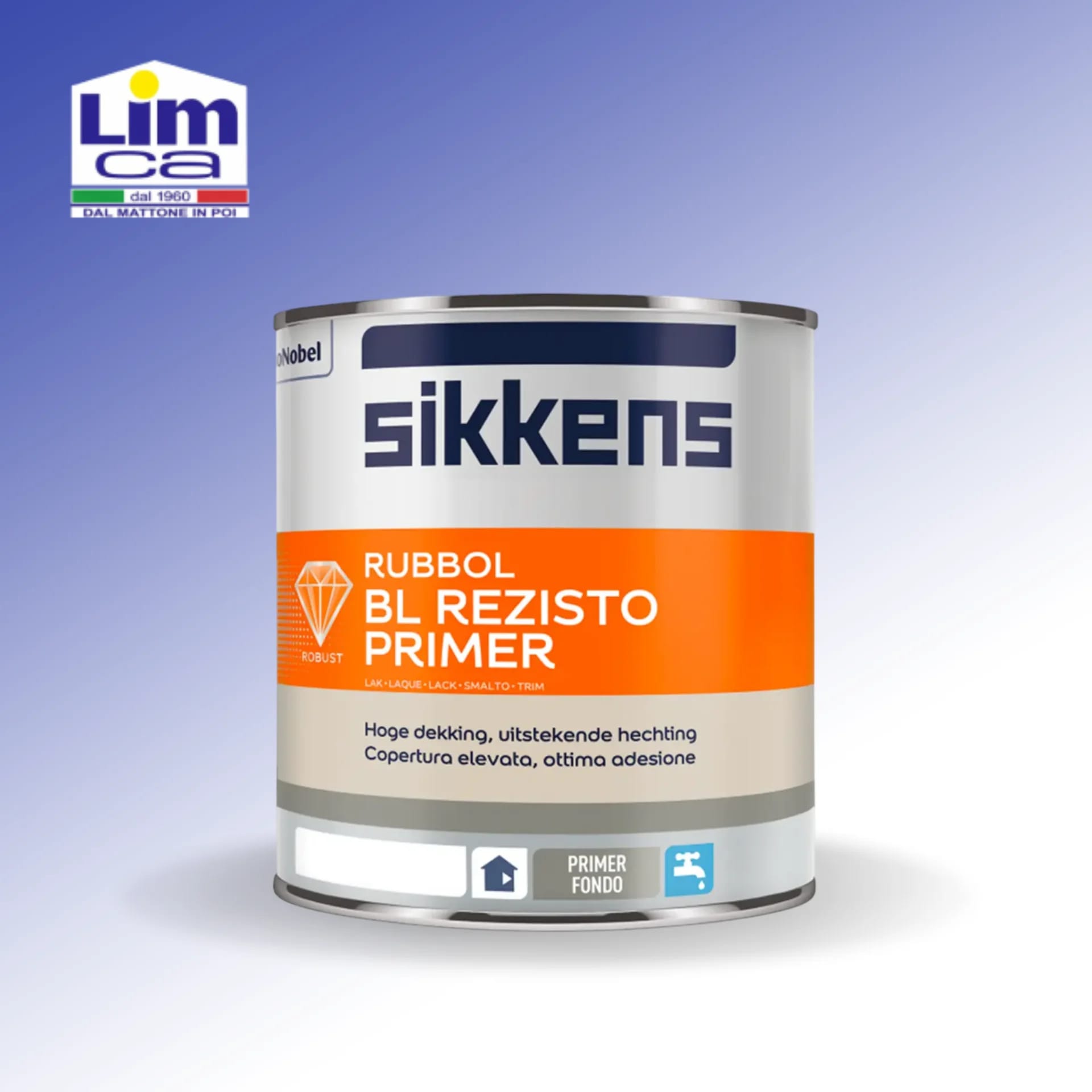 RUBBOL BL REZISTO PRIMER - Fondo all'acqua per legno e plastica