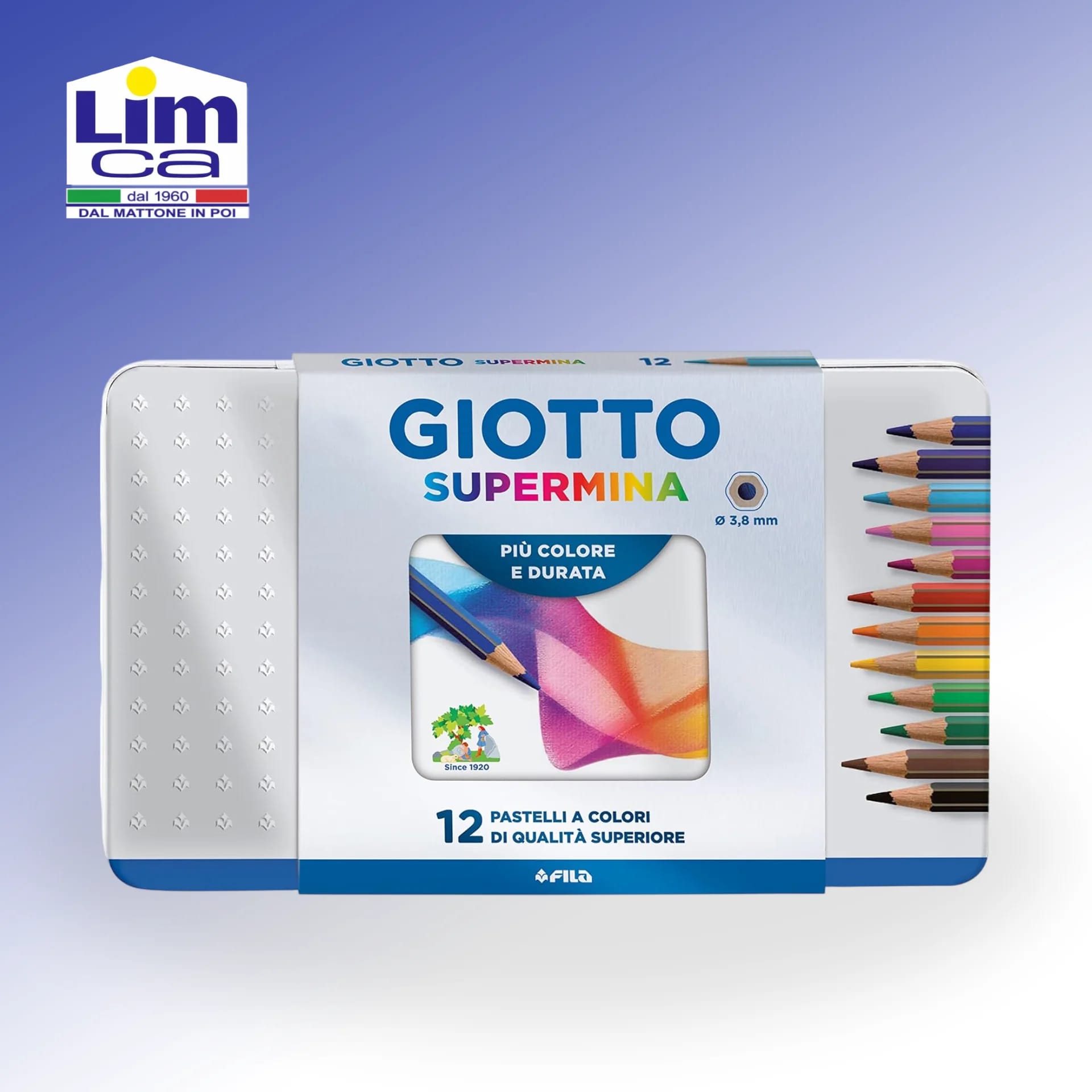 SUPERMINA GIOTTO KIT SCATOLA METALLICA - Matite colorate
