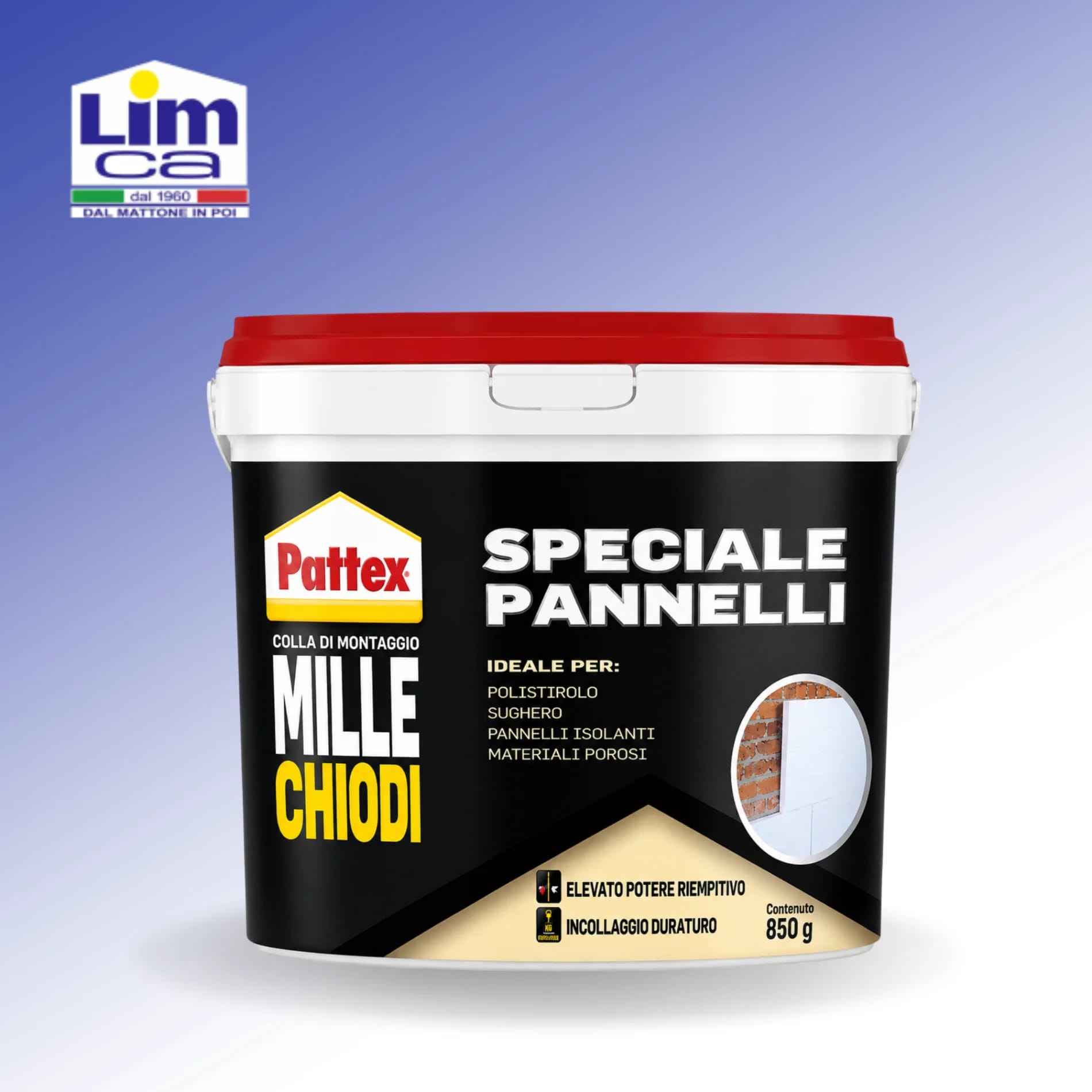 PATTEX PANNELLI - Adesivo per l’incollaggio di elementi decorativi e pannelli isolanti