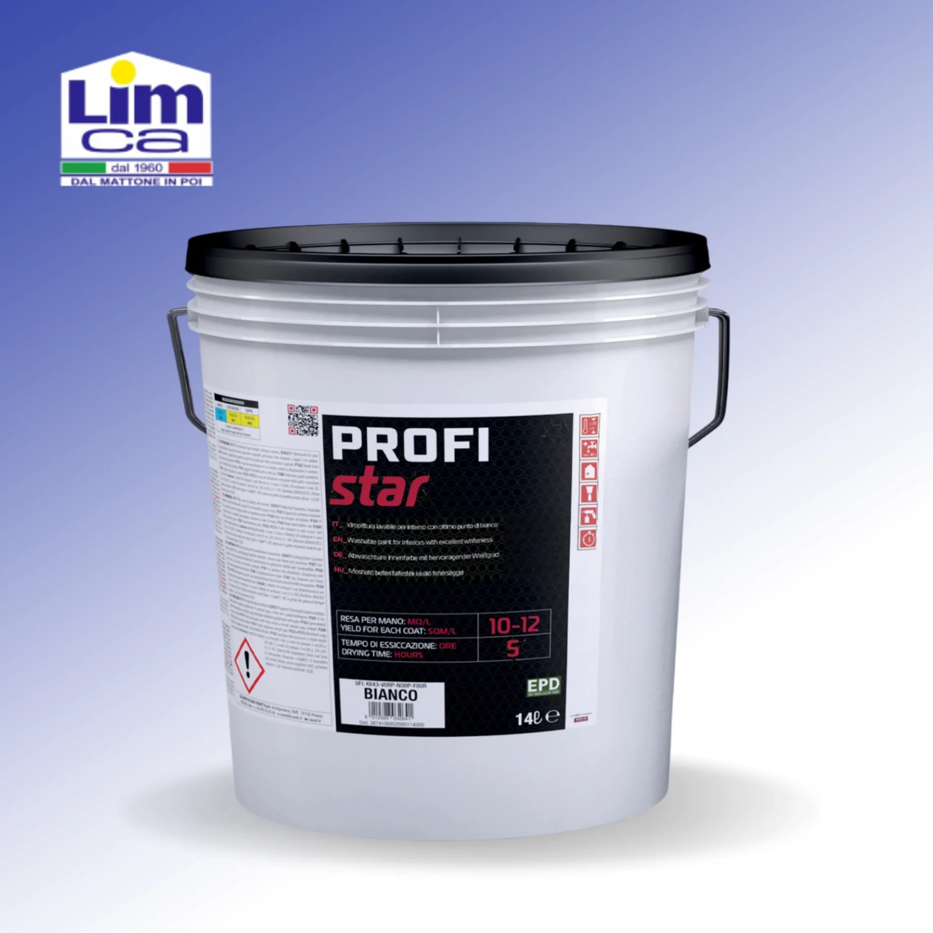 PROFI STAR BIANCO 14 LT - Idropittura lavabile migliora la qualità dell'aria 14 lt