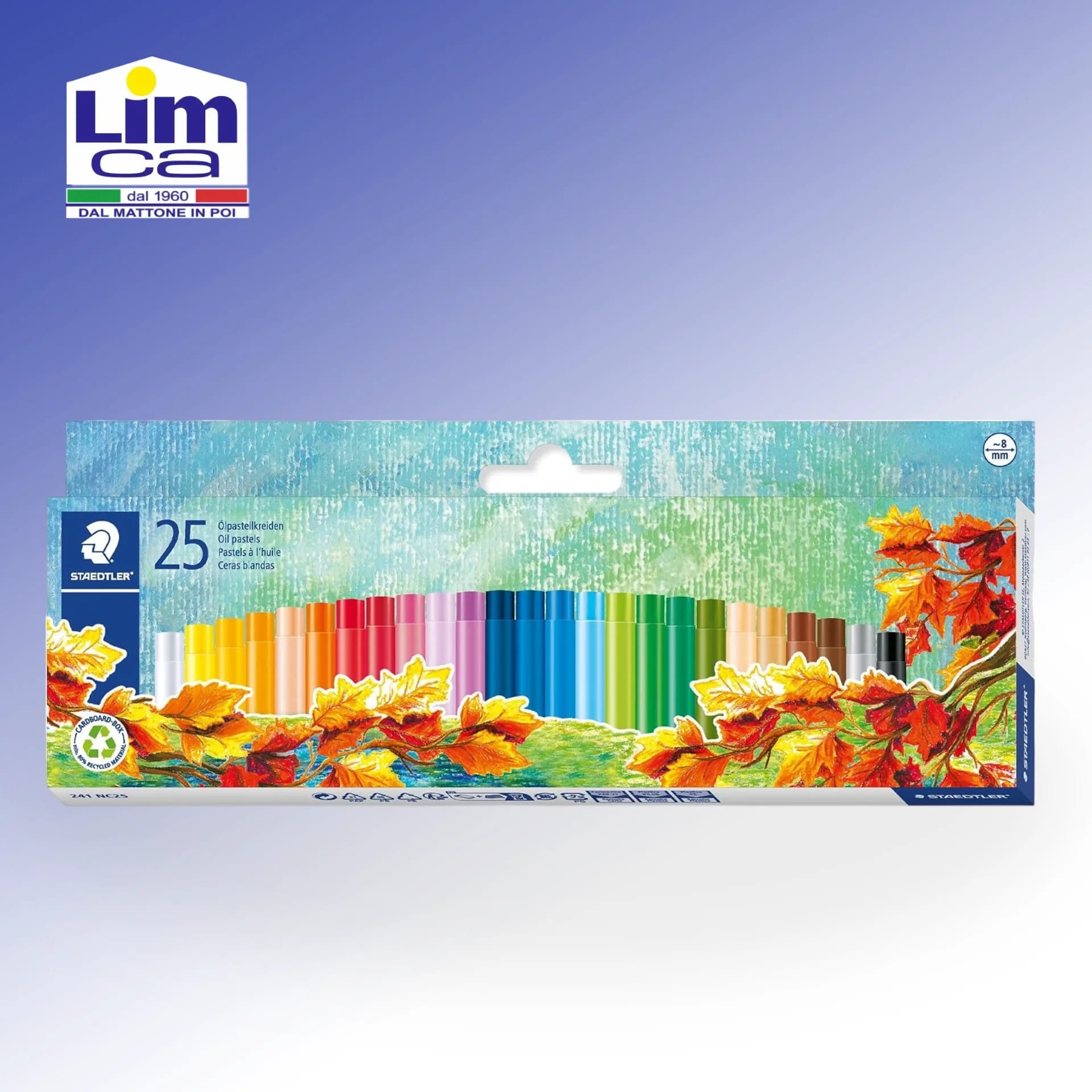 PASTELLI A OLIO - 25 Pezzi Staedtler Noris Club