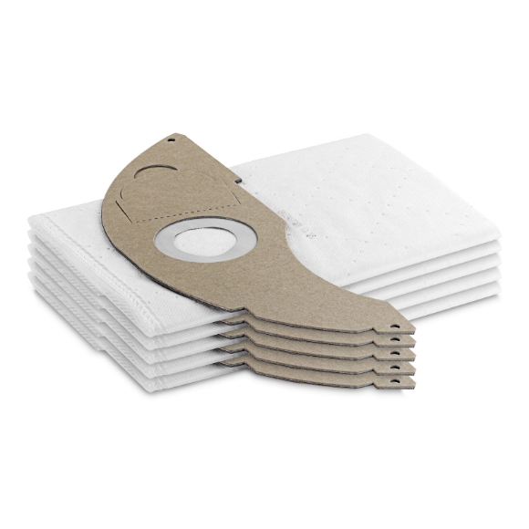 Set di 5 sacchetti filtro in pile, antistrappo, per aspiratori professionali NT 22/1