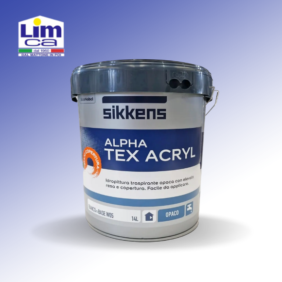 alpha tex acryl idropittura murale traspirante opaca