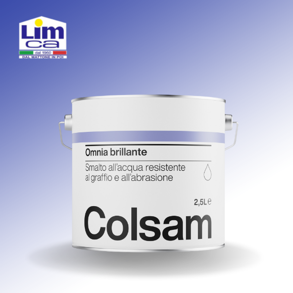 omnia brillante smalto allacqua per legno ferro e plastica