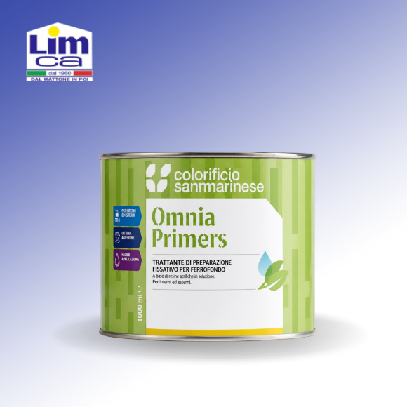 omnia primers fondo allacqua riempitivo per legno ferro o muratura