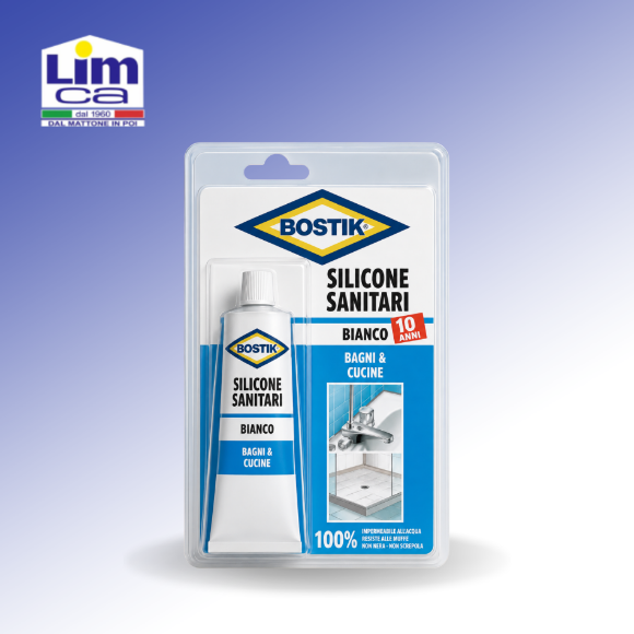 Immagine di BOSTIK SANITARI - Silicone bianco  resistente alla muffa e ai detersivi