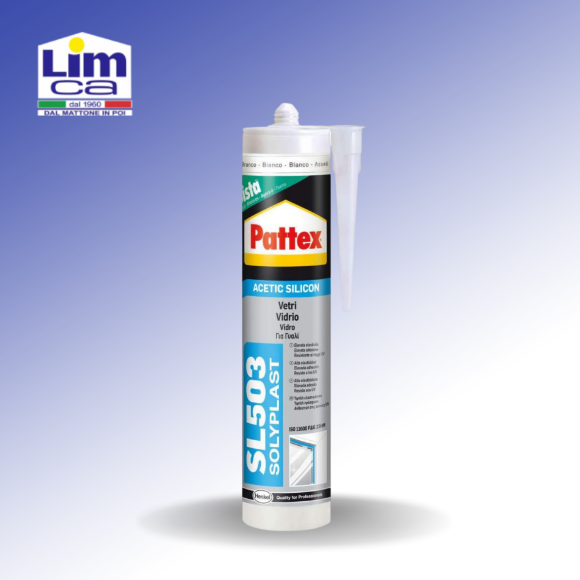 Immagine di PATTEX SL 503 VETRI - Silicone acetico per vetri
