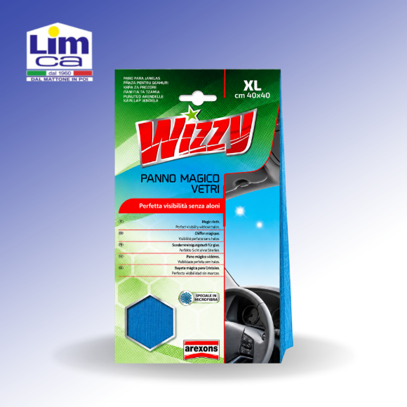 Immagine di WIZZY PANNO MAGICO VETRI - Panno in bimicrofibra zero aloni