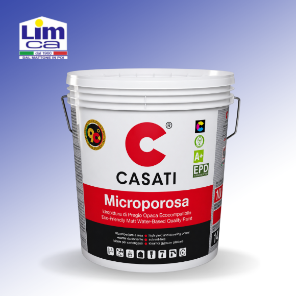 Immagine di CASATI MICROPOROSA IDROPITTURA 14 LT - Elevata copertura e resa